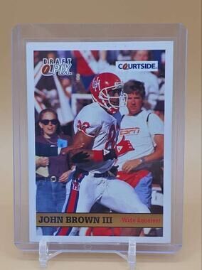 1992 Courtside Draft Pix #128 John Brown III Card